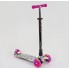 Самокат триколісний Best Scooter MAXI А 25598 / 779-1341 Колеса поліуретан світні Білий з рожевим