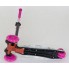 Самокат триколісний Best Scooter А 24660 / 779-1309 Сумний кермо Колеса поліуретан Білий з Рожевим