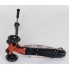 Самокат триколісний Best Scooter Maxi А 24661 /779-1310 Зємне кермо Колеса поліуретан Чорний з помаранчевим