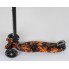 Самокат триколісний Best Scooter Maxi А 24661 /779-1310 Зємне кермо Колеса поліуретан Чорний з помаранчевим