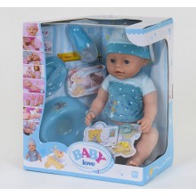 Кукла пупс Baby 014 A 8 функций с аксессуарами 42 см