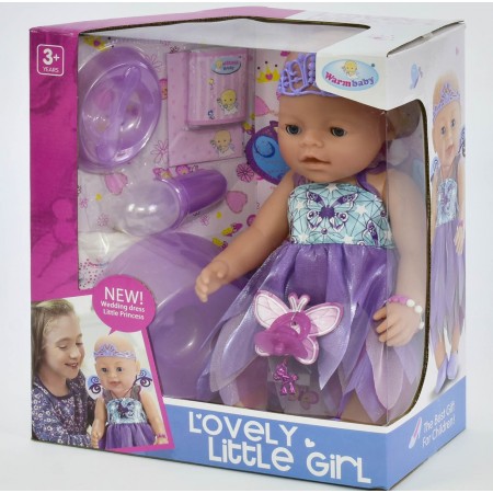 Кукла пупс Warm Baby 8020-470 функциональный с аксессуарами высота 43 см