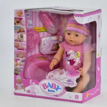 Лялька пупс Baby BL 023 L 6 функцій з аксесуарами 42 см