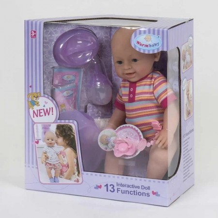 Лялька пупс Warm Baby WZJ 030-535 функціональний (13 функцій) на батарейках