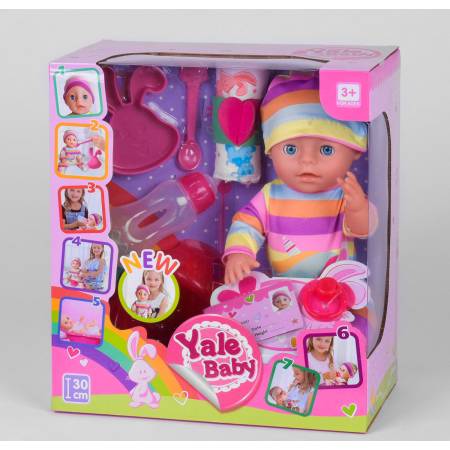 Лялька пупс Yale Baby 1935 H функціональний з аксесуарами
