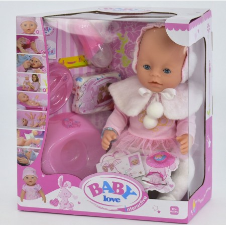 Кукла пупс Baby ВL 010 A 8 функций с аксессуарами