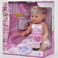  Кукла пупс Baby ВL 018 А 8 функций с аксессуарами 42 см