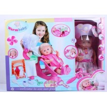 Кукла пупс Warm Baby RT 05046 "Салон красоты" фен на батарейках