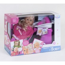 Кукла пупс Warm Baby RT 05078-1 функциональный с парикмахерским набором 