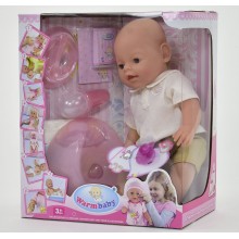 Кукла пупс Warm Baby 8006-419 функциональный с аксессуарами высота 42 см