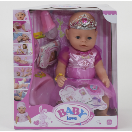 Кукла пупс Baby ВL 018 D 8 функций с аксессуарами 42 см