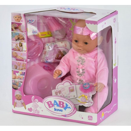 Кукла пупс Baby BL 023 A функциональный с аксессуарами