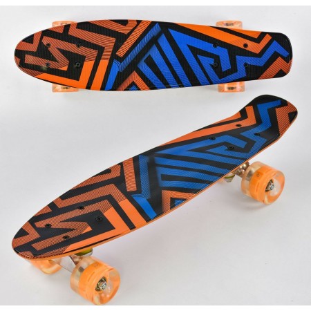Пенні борд Best Board F 7620S Колоса поліуретан Світяться Помаранчевий