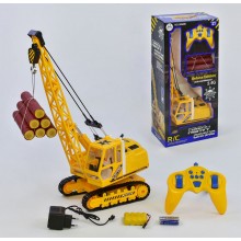 Кран гусеничный A-Toys 9992 В на радиоуправлении светятся фары Желтый