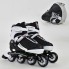 Роликовые коньки Best Rollers 9003. Размер L (39-42). Колеса пулиуретан, рама алюминий,подшипники ABEC 7. +Сумка. Черно-белый (9003А) 