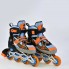 Роликовые коньки Best Roller А 25502/08780. Размер L (38-41). Колеса из полиуретана (d=7 см) на подшипниках ABEC 7, переднее колесо светится. Оранжевый (А 25502/08780А)