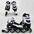 Роликовые коньки Best Rollers 9003. Размер L (39-42). Колеса пулиуретан, рама алюминий,подшипники ABEC 7. +Сумка. Черно-белый (9003А) 