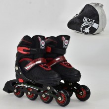 Роликовые коньки Best Rollers 8901. Размер (31-34). Колеса пулиуретан, рама алюминий,подшипники ABEC 7. Черный (8901А)