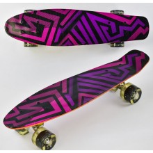Пенни борд Best Board F 5490, дека 21.65" колеса светятся, PU. Черный