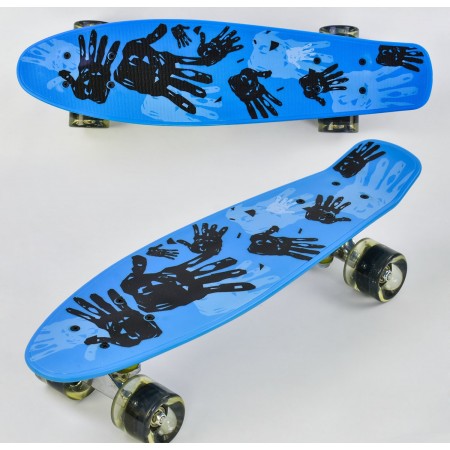 Пенні борд Best Board Р 10960, дека 21.65 "колеса світяться. Синій
