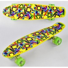 Пенни борд Best Board Р 11002, дека 21.65" Желтый