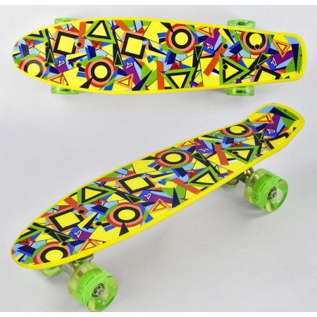 Пенни борд Best Board Р 11002, дека 21.65" Желтый
