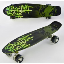Пенні борд Best Board S 9160, дека 21.65 "колеса світяться, PU. Зелений