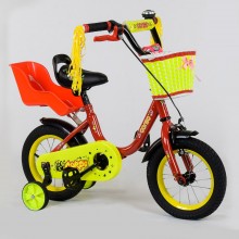 Детски велосипед Corso 1294 Ручной тормоз Колеса 12" Красный с желтым