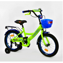 Детский велосипед Corso G-16520  Ручной тормоз Колеса 16” Салатовый