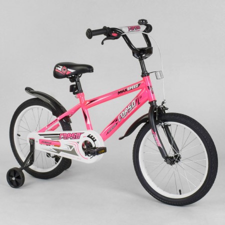 Детский велосипед Corso Aerodynamic EX-18 N 2395 колеса 18" Розовый