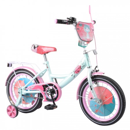 Детский велосипед TILLY Meow T-216218 Ручной тормоз Колеса 16" Голубой