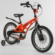 Детский велосипед Corso MG-18 W 009 Магниевая рама Дисковые тормоза Колёса 18" Красный