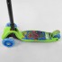 Самокат детский Best Scooter 85938 трехколесный,складной с фонариком. Салатовый