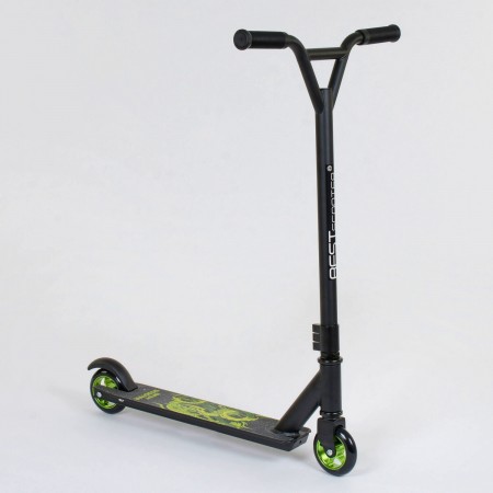 Самокат трюковый Best Scooter 73049 Черно-Зеленый