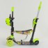 Самокат трехколесный Best Scooter 55945 "Абстракция" 5 в 1. Подсветка колес. Желтый - Абстракция