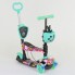Самокат трехколесный Best Scooter 43702 "Абстракция" 5 в 1. Подсветка колес. Бирюзовый - Абстракция