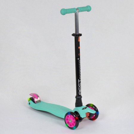Самокат детский Best Scooter Maxi 466-113 / А 24613 трехколесный. Бирюзовый