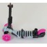 Самокат трехколесный Best Scooter 11210 "Абстракция" 5 в 1. Подсветка колес. Розовый - Абстракция