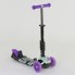 Самокат трехколесный Best Scooter 68995 "Абстракция" 5 в 1. Подсветка колес. Фиолетовый - Абстракция