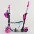 Самокат трехколесный Best Scooter 11210 "Абстракция" 5 в 1. Подсветка колес. Розовый - Абстракция