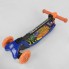Самокат детский Best Scooter 98533 трехколесный,складной с фонариком. Синий