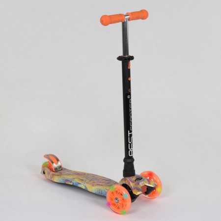 Самокат трехколесный Best Scooter Maxi А 25597 / 779-1340. Оранжевый  