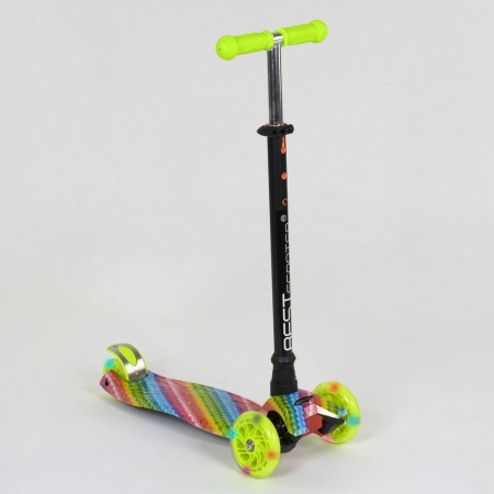 Самокат трехколесный Best Scooter Maxi А 25601 /779-1335. Радуга
