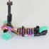 Самокат трехколесный Best Scooter 43702 "Абстракция" 5 в 1. Подсветка колес. Бирюзовый - Абстракция