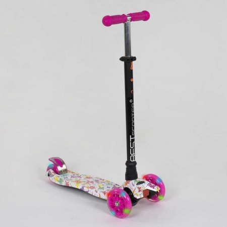 Самокат трехколесный Best Scooter Maxi А 25593 / 779-1336. Розовый 
