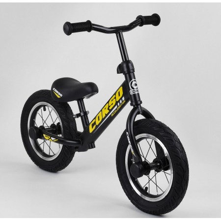 Беговел CORSO 73975 Надувні колеса 12 "Чорний
