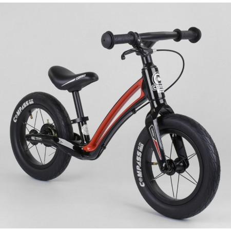 Беговел Corso Prime C7 Compass 25303 Магнієва рама Колеса 12 дюймів Ручне гальмо Чорно-червоний