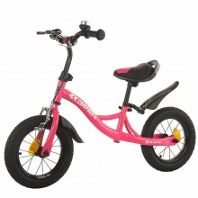 Беговел Tilly Balance Compass T-21258 Надувне резиновые колеса 12" Розовый
