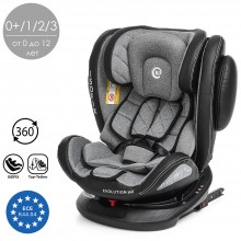 Детское автокресло El Camino ME 1045 EVOLUTION 360° Royal  ISOFIX 0-36 кг Серый