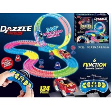 Автотрек гоночний Dazzle Tracks 136 з пультом управління 134 деталі